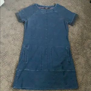Comfy denim wash shirt dress